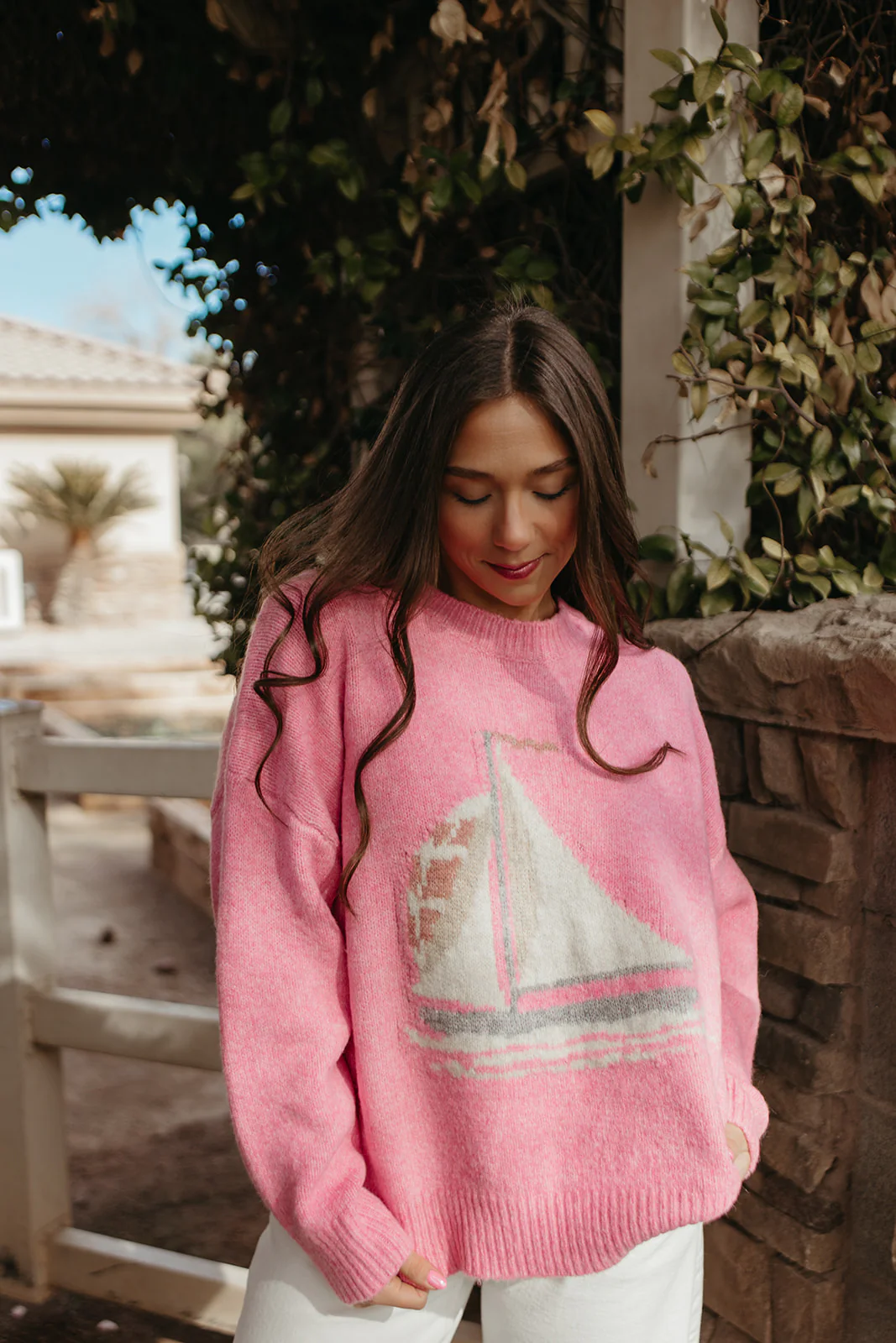 THE SET SAIL SWEATER IN PINK - Payfeveri