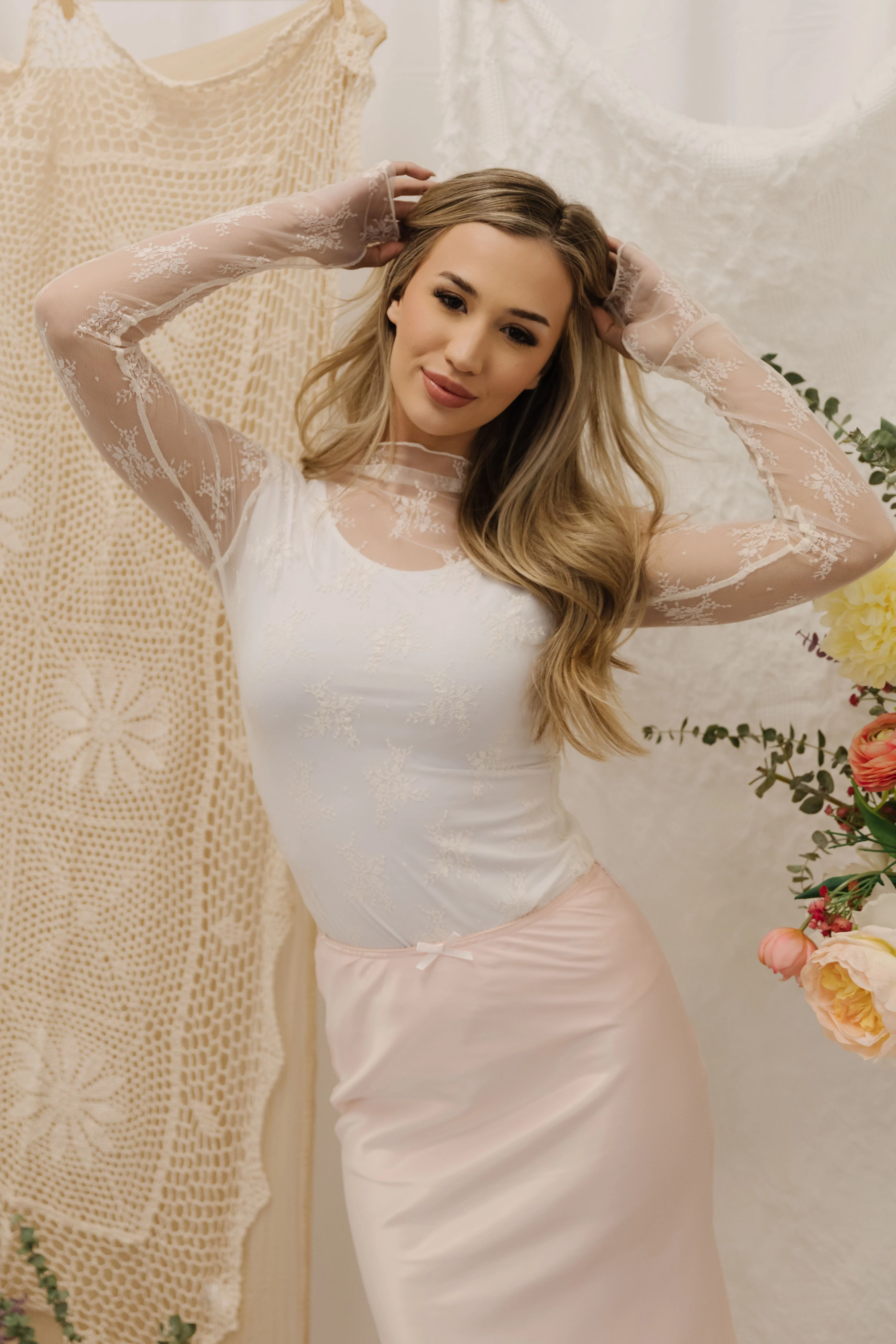 THE MAISIE SATIN MAXI SKIRT IN BABY PINK - Payfeveri