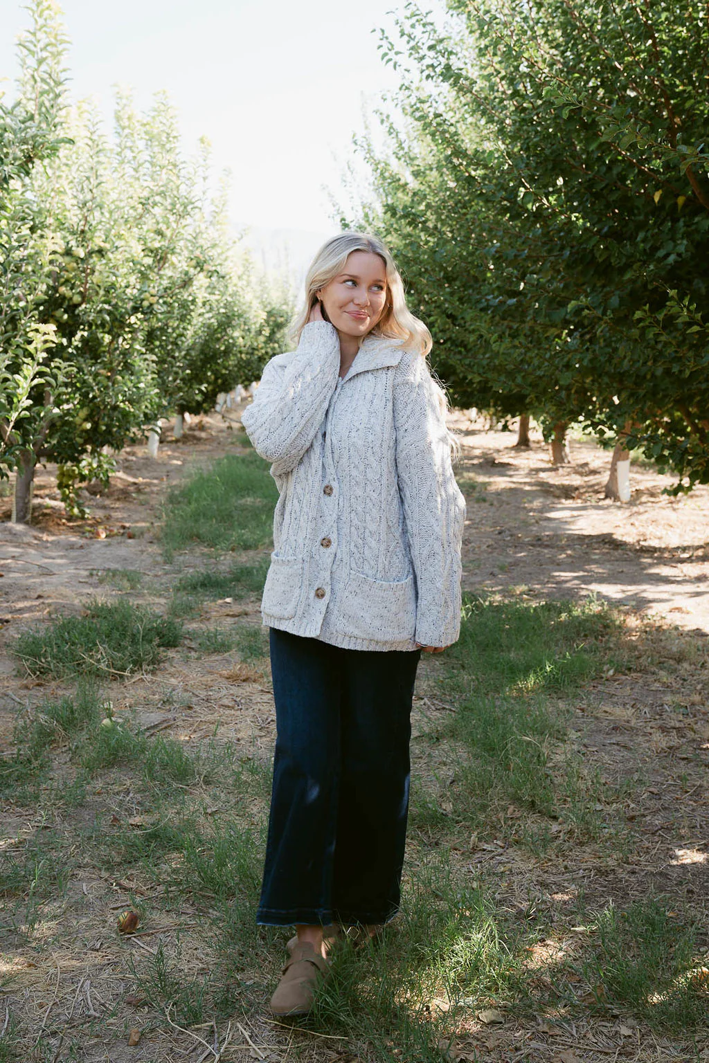 THE RACHEL OVERSIZED CARDIGAN IN GREY - Payfeveri