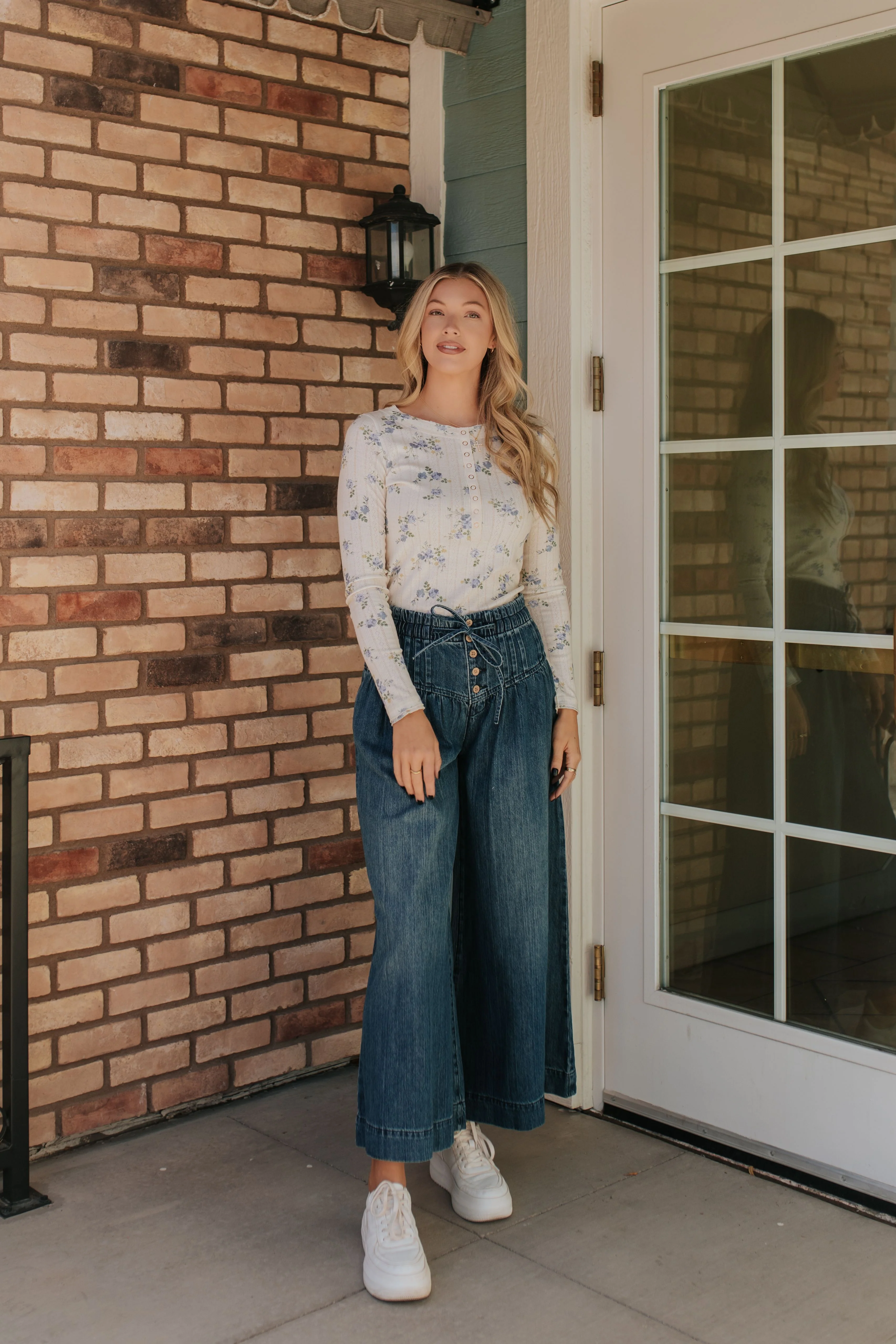 THE PAYDEN WIDE LEG JEANS IN DARK DENIM - Payfeveri