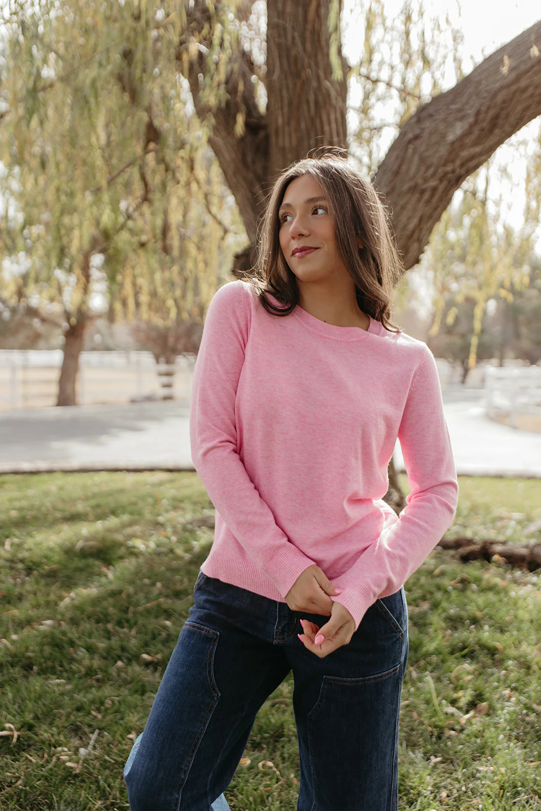 THE ROSALIE SOFT KNIT PULLOVER IN PINK - Payfeveri