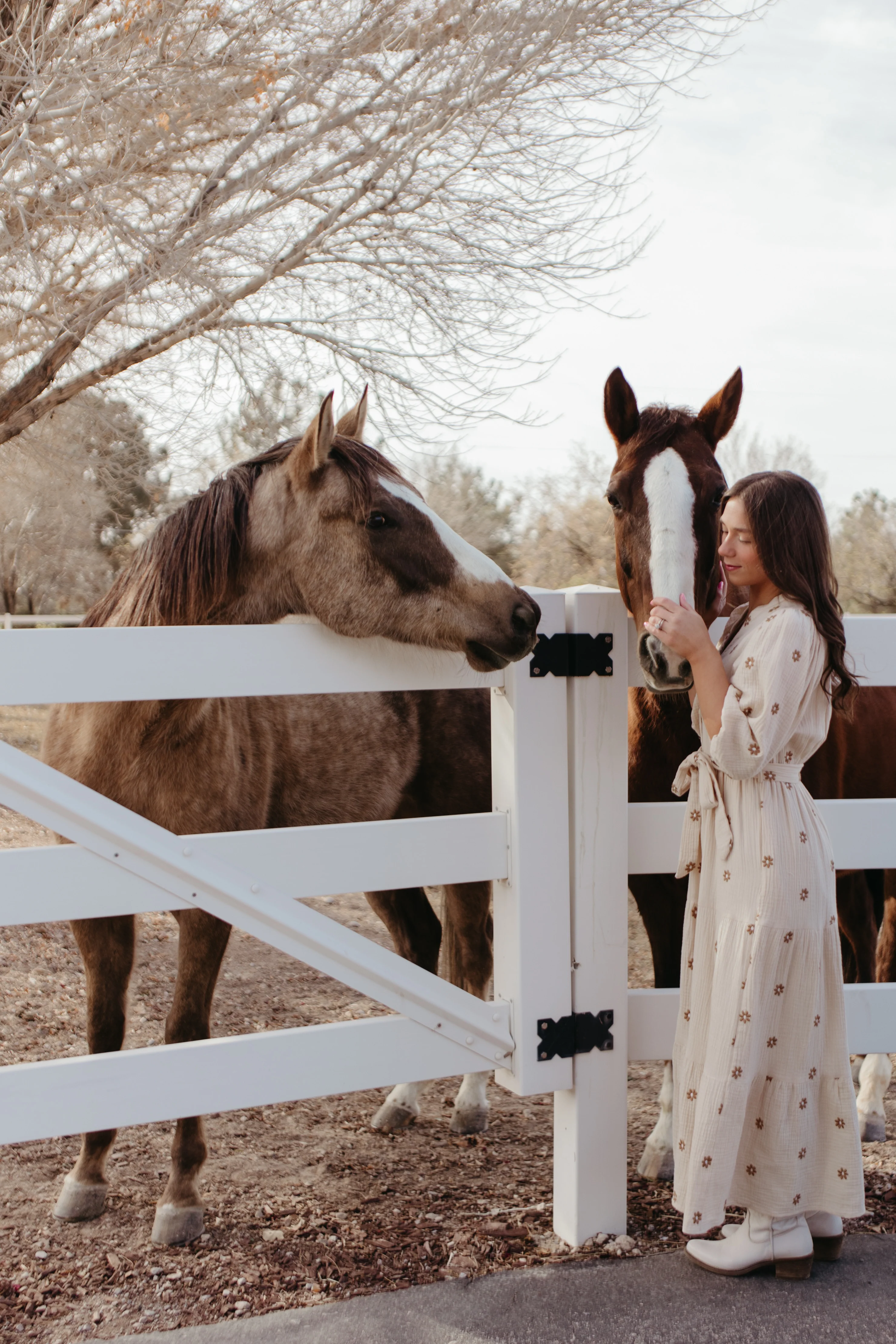 THE MONICA EMBROIDERED FLOWER DRESS IN TAUPE - Payfeveri