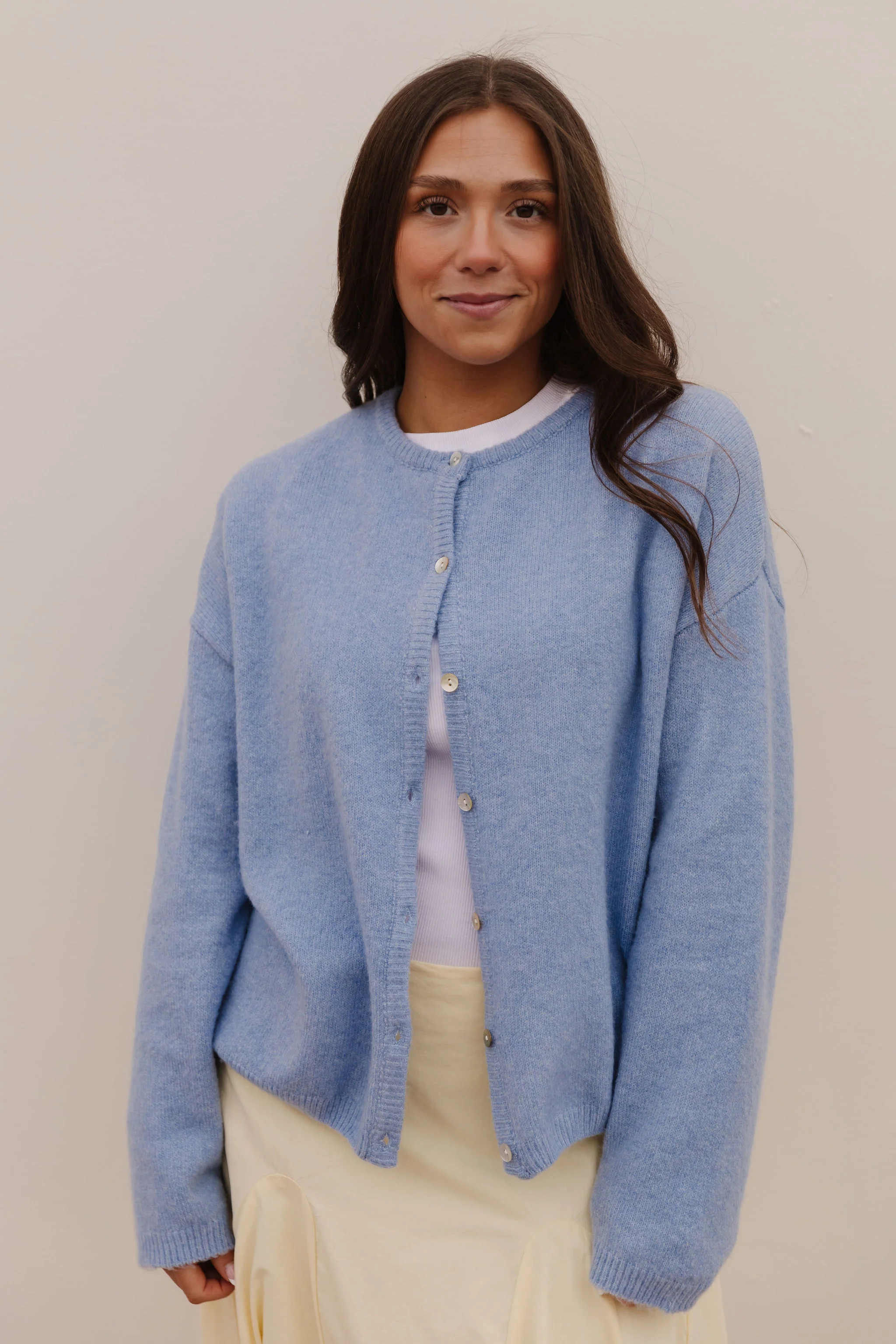 THE AURORA SWEATER CARDIGAN IN SKY BLUE - Payfeveri