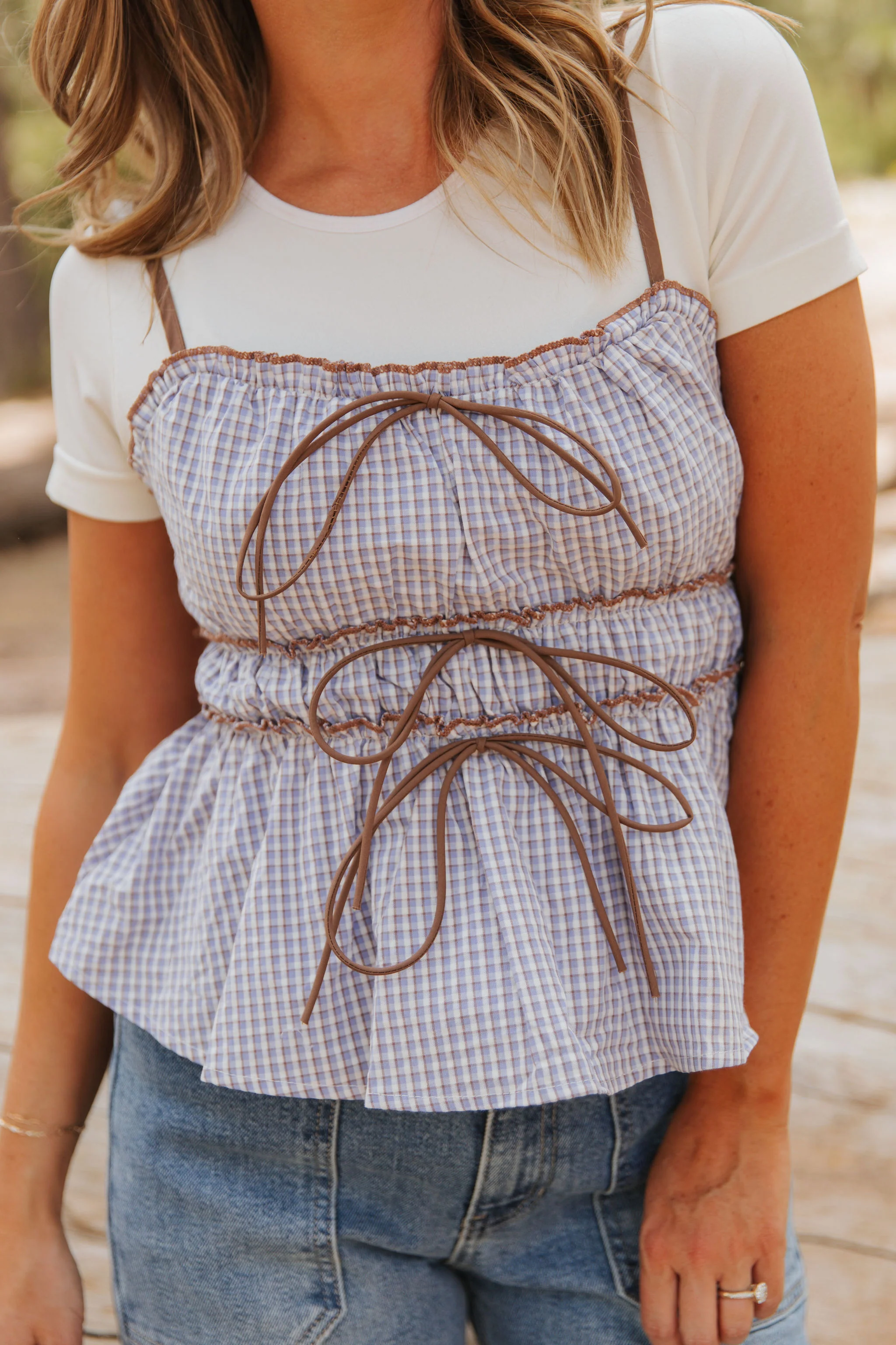 THE BETHANN TIE FRONT CAMI IN LAVENDER - Payfeveri
