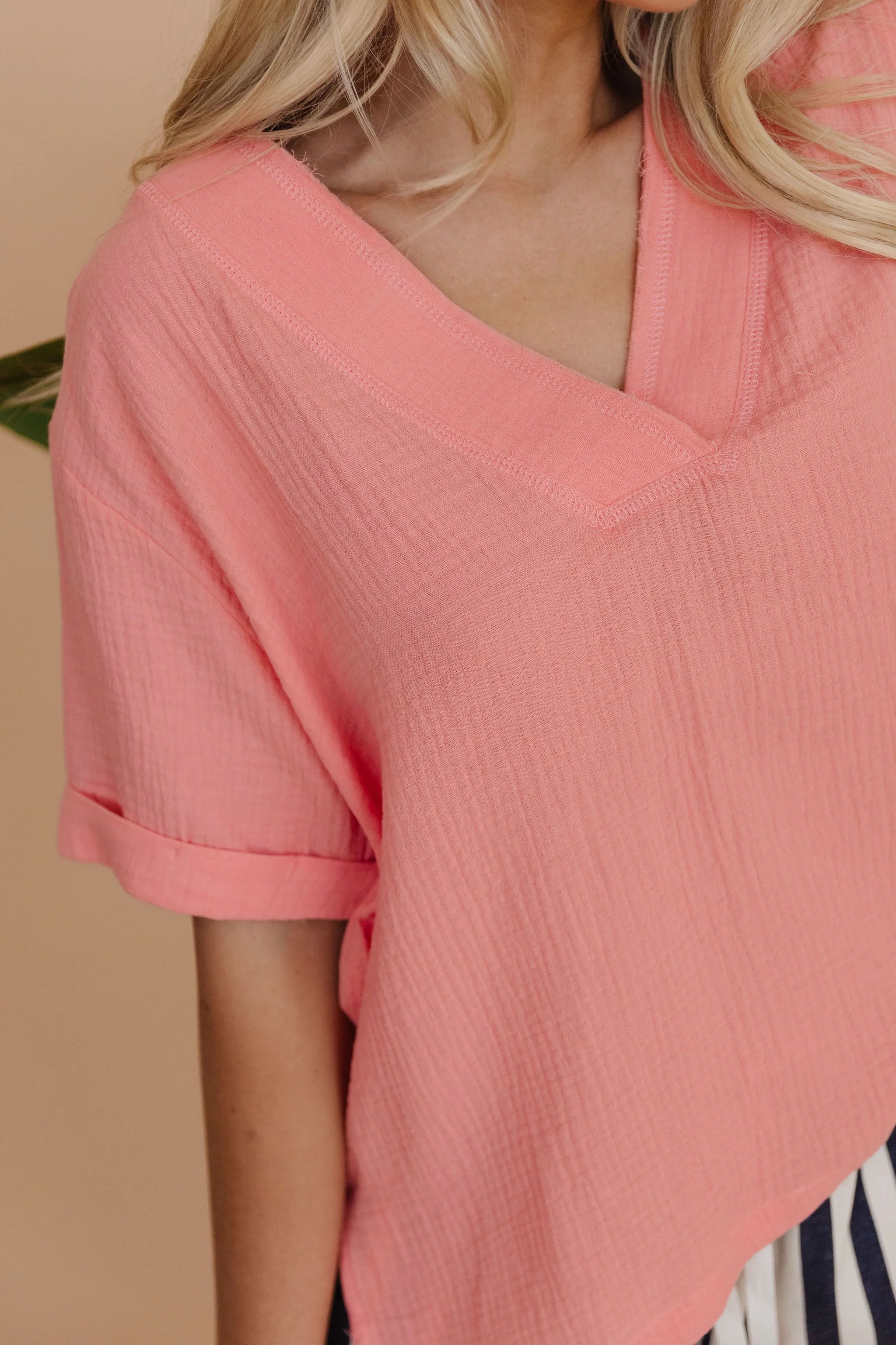 THE TRUDIE TOP IN CORAL - Payfeveri
