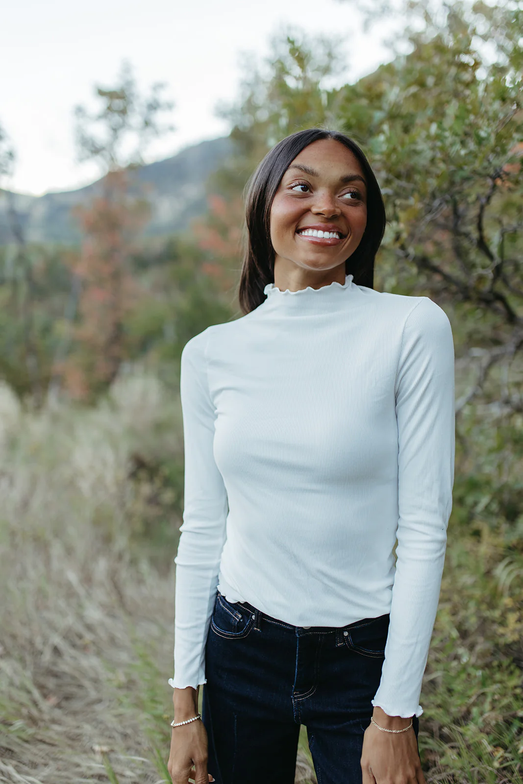 THE CORINA MERROW MOCK NECK IN CREAM - Payfeveri