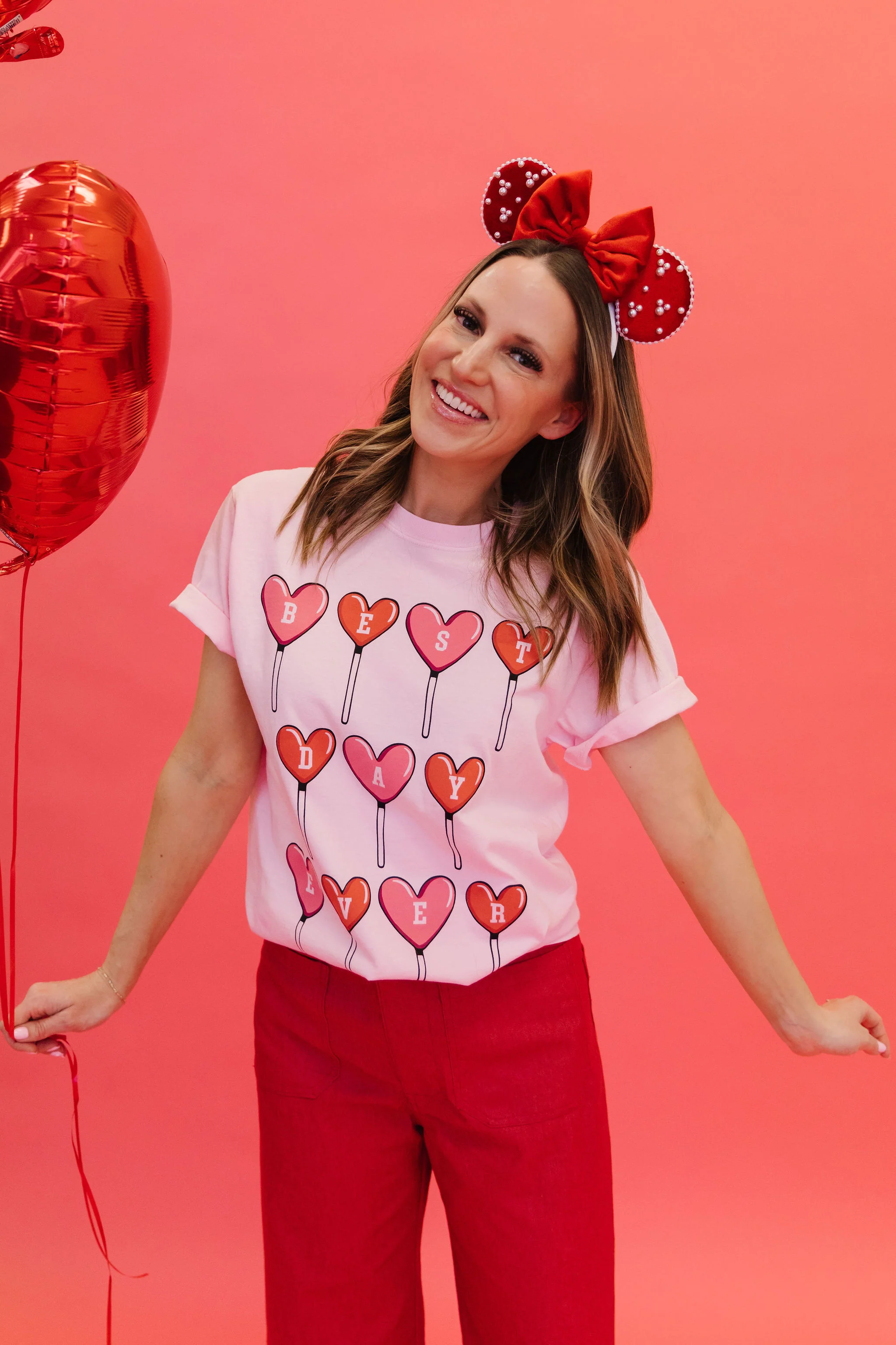 THE BEST DAY EVER TEE IN LOLLIPOP PINK BY PINK DESERT - Payfeveri