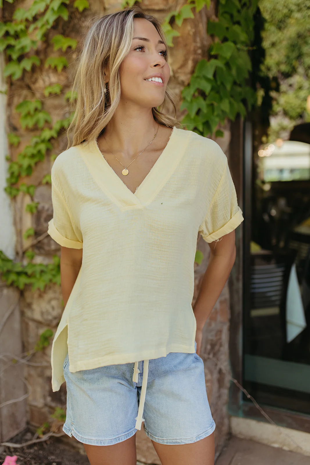 THE TRUDIE TOP IN LEMON - Payfeveri