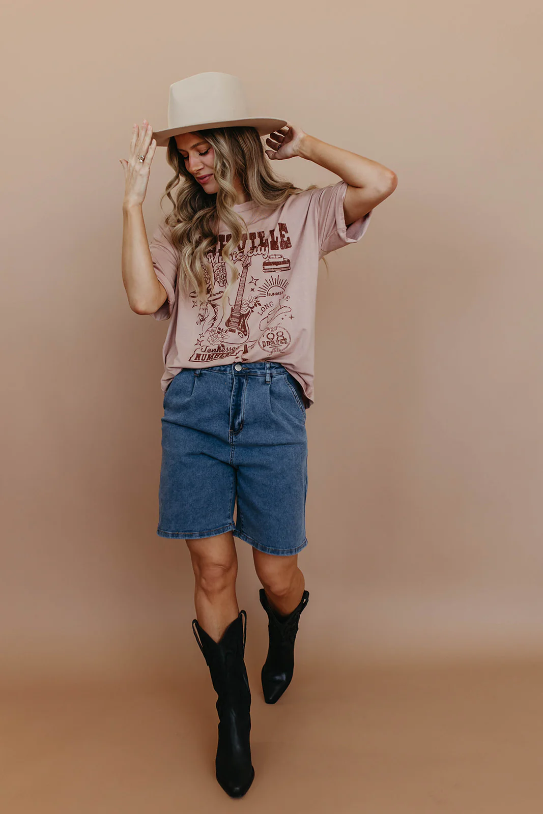 THE BRANDY HIGH-RISE BERMUDA DENIM SHORTS - Payfeveri