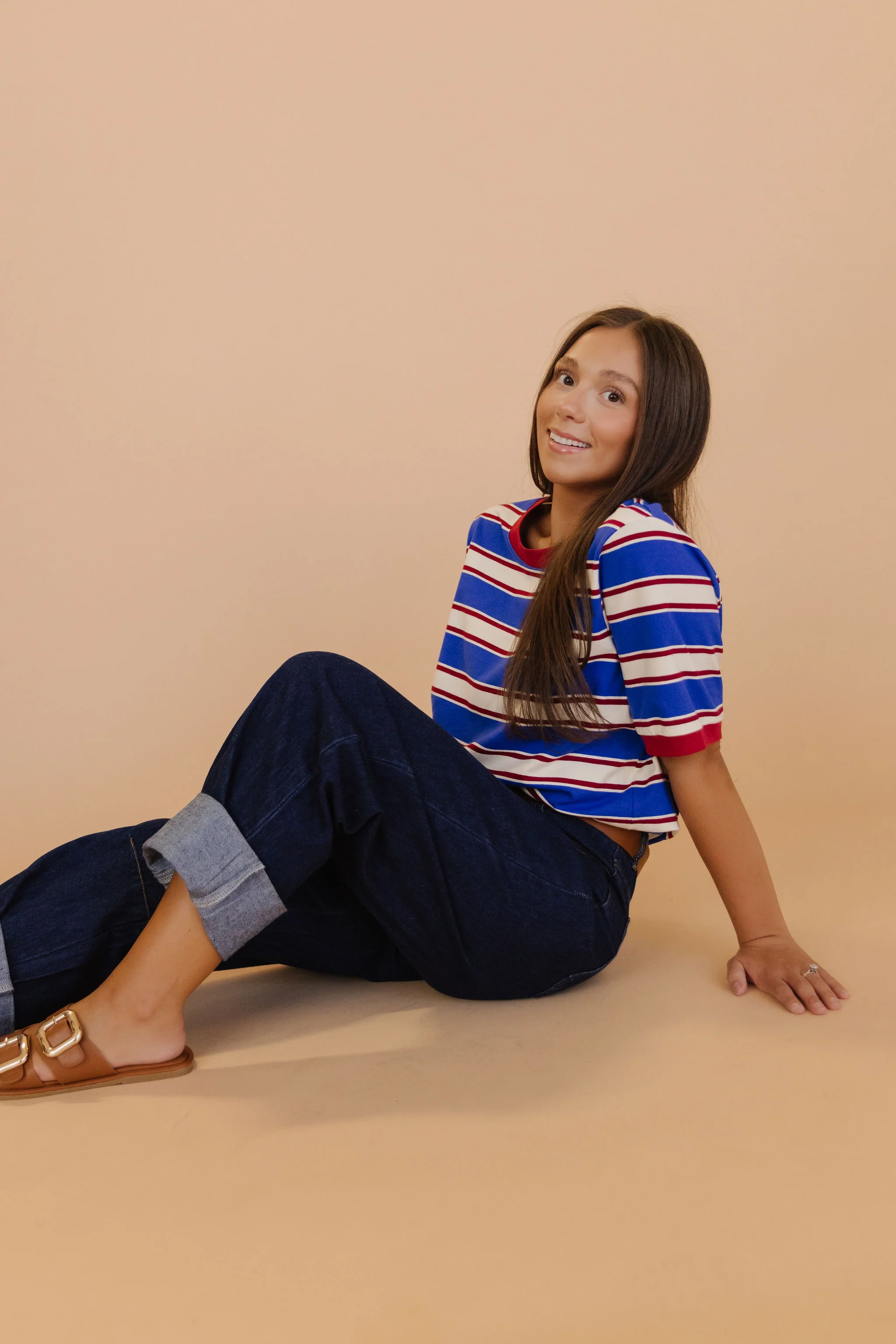 THE LYRA ROLL UP BARREL JEANS IN DARK DENIM - Payfeveri