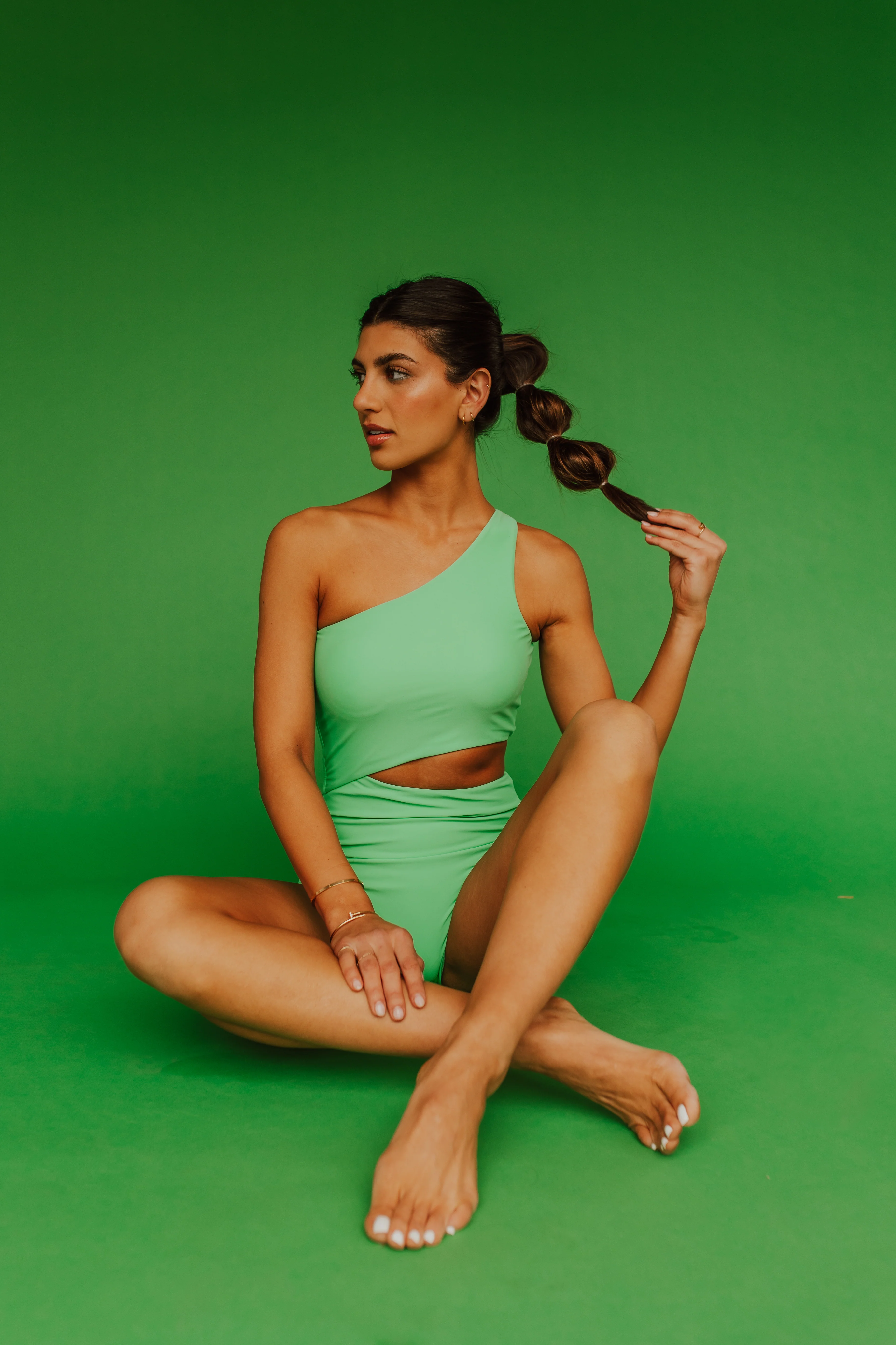 CANCUN CUT OUT ONE PIECE IN LIME BY PINK DESERT - Payfeveri