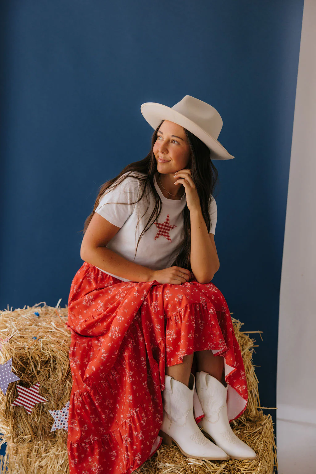 THE KAI STAR TEE IN IVORY - Payfeveri