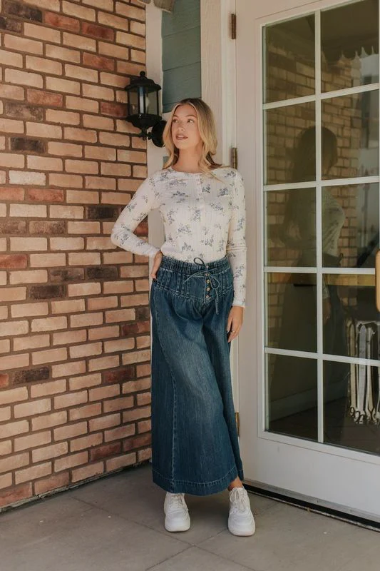 THE PAYDEN WIDE LEG JEANS IN DARK DENIM - Payfeveri