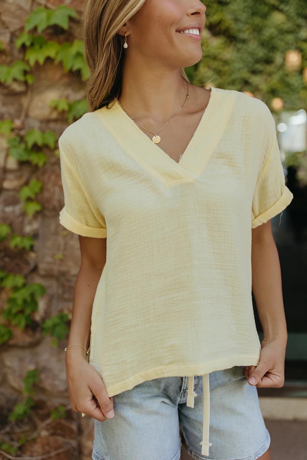THE TRUDIE TOP IN LEMON - Payfeveri