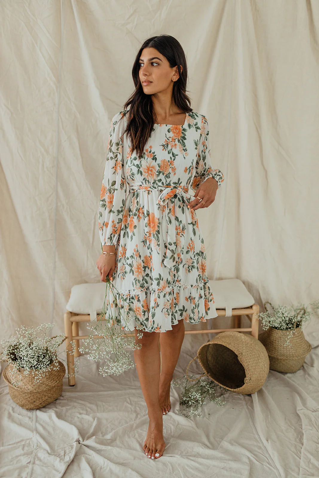 THE FALLING FOR YOU DRESS IN APRICOT ROSE BY PINK DESERT - Payfeveri