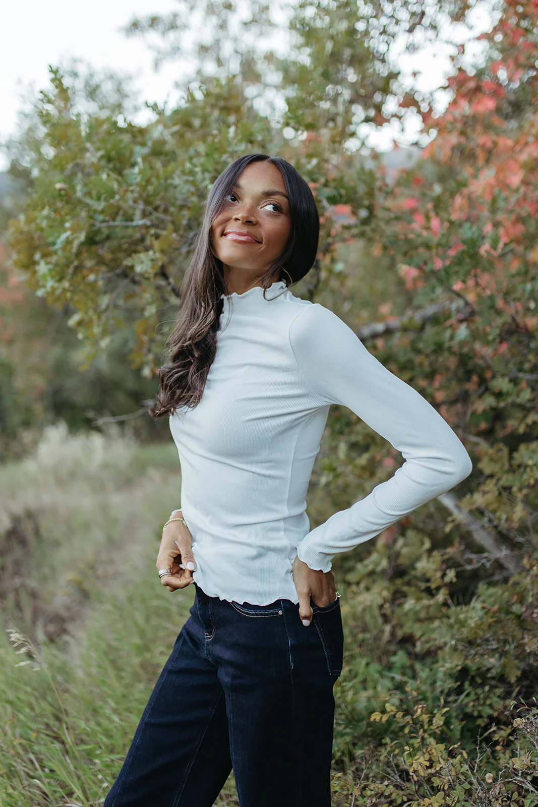 THE CORINA MERROW MOCK NECK IN CREAM - Payfeveri