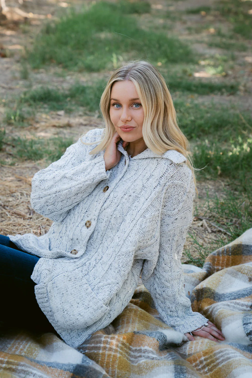 THE RACHEL OVERSIZED CARDIGAN IN GREY - Payfeveri